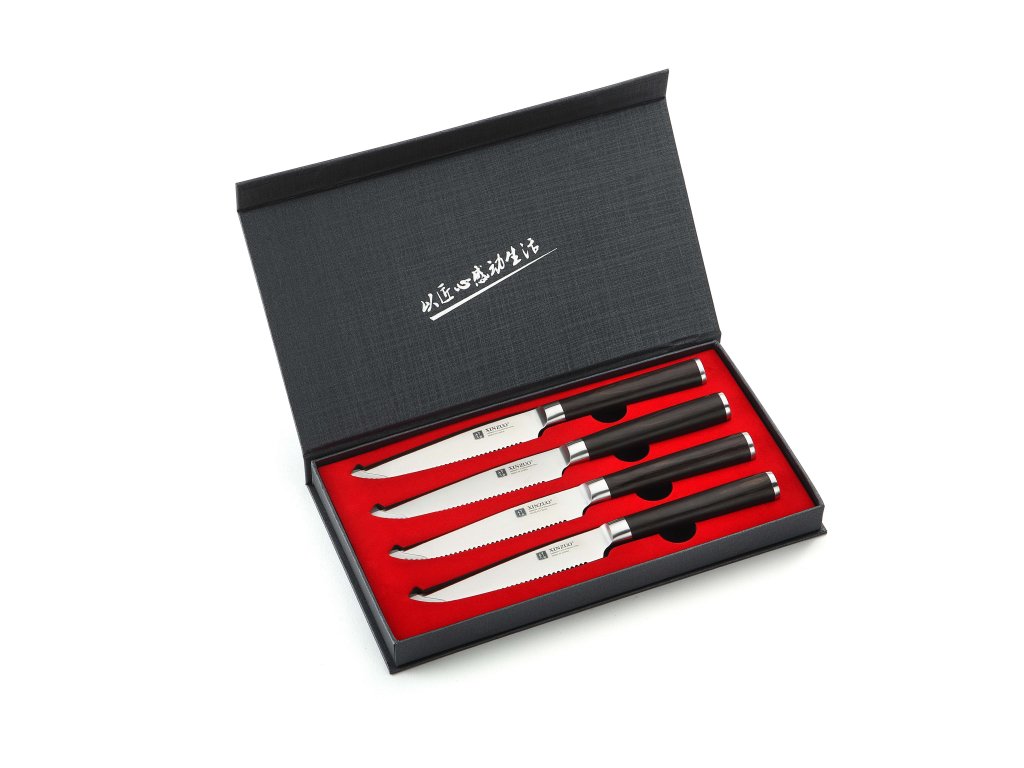 Steakmesser XinZuo B1 12 cm 4Stück in der Geschenkbox