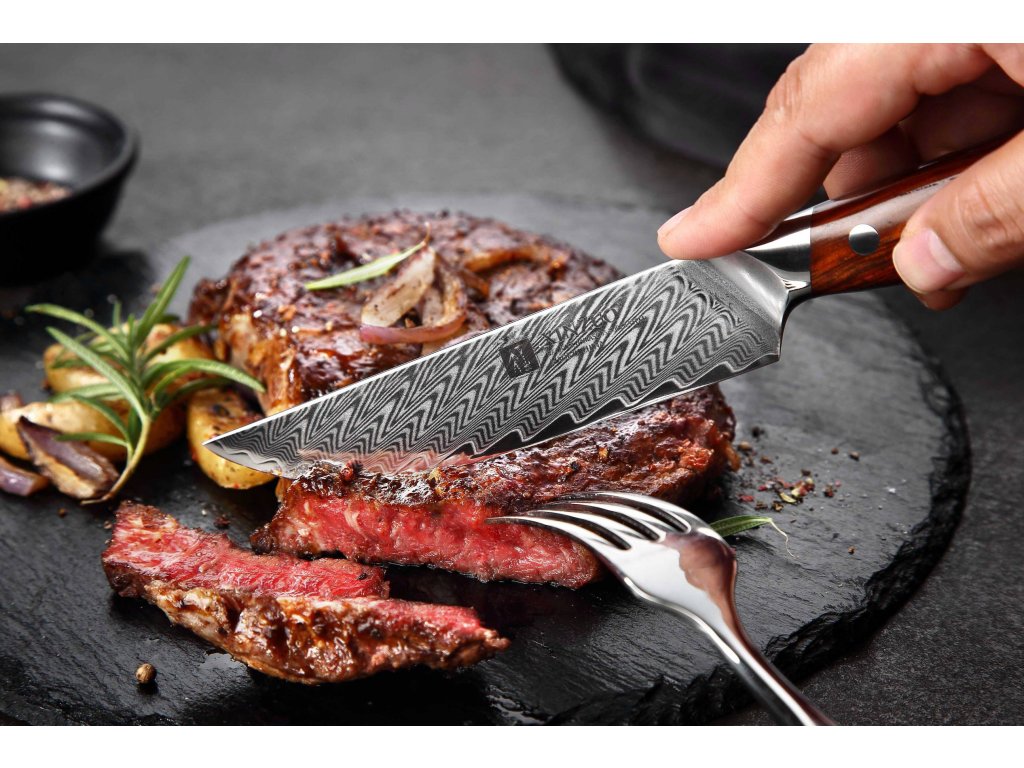 Vorschau des Steak Schneidens mit dem Steakmesser XinZuo Yi B27