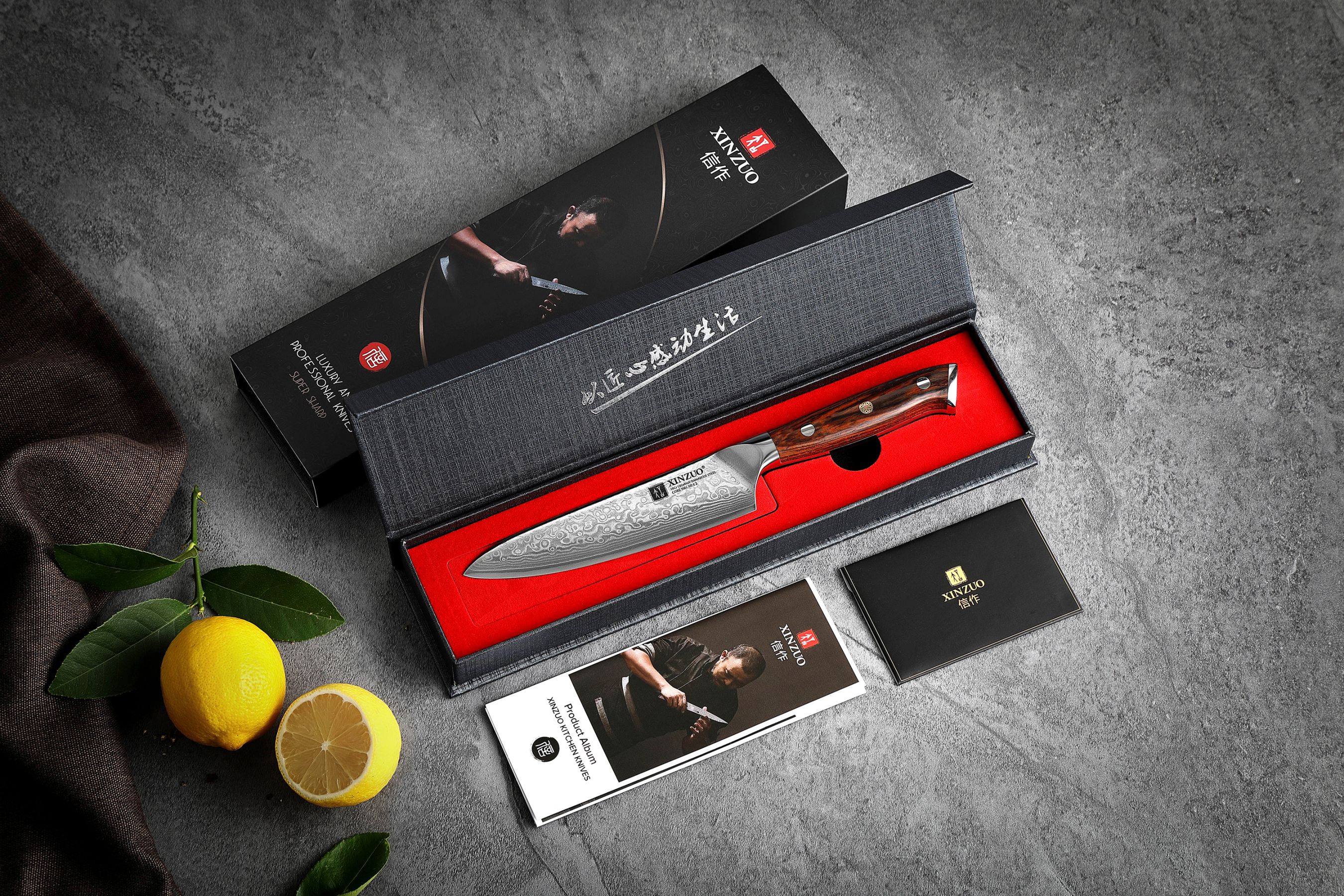 Luxuriöse Geschenkbox Gemüsemesser XinZuo Yu B13R