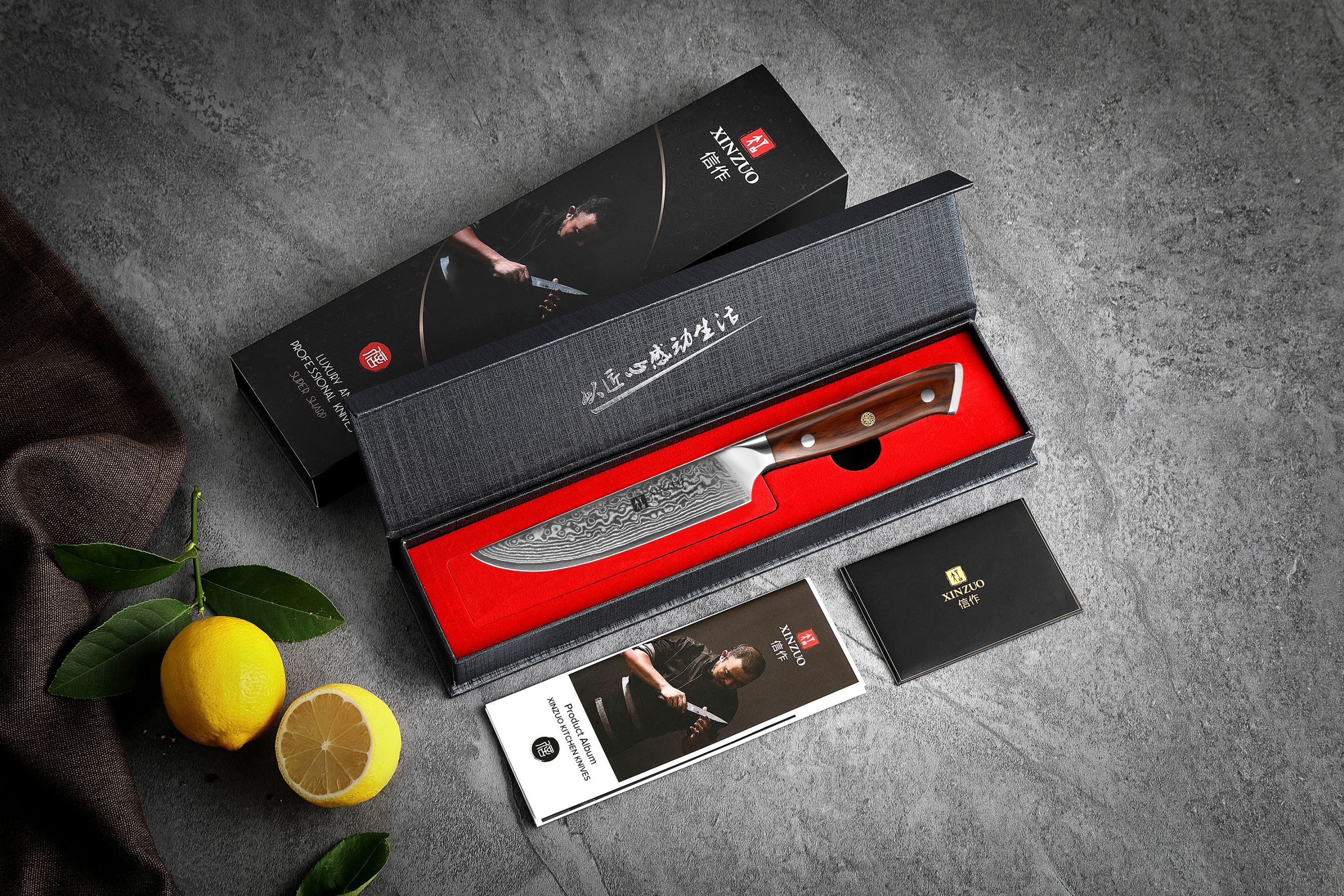Steakmesser XinZuo Yu B13R in der Geschenkbox