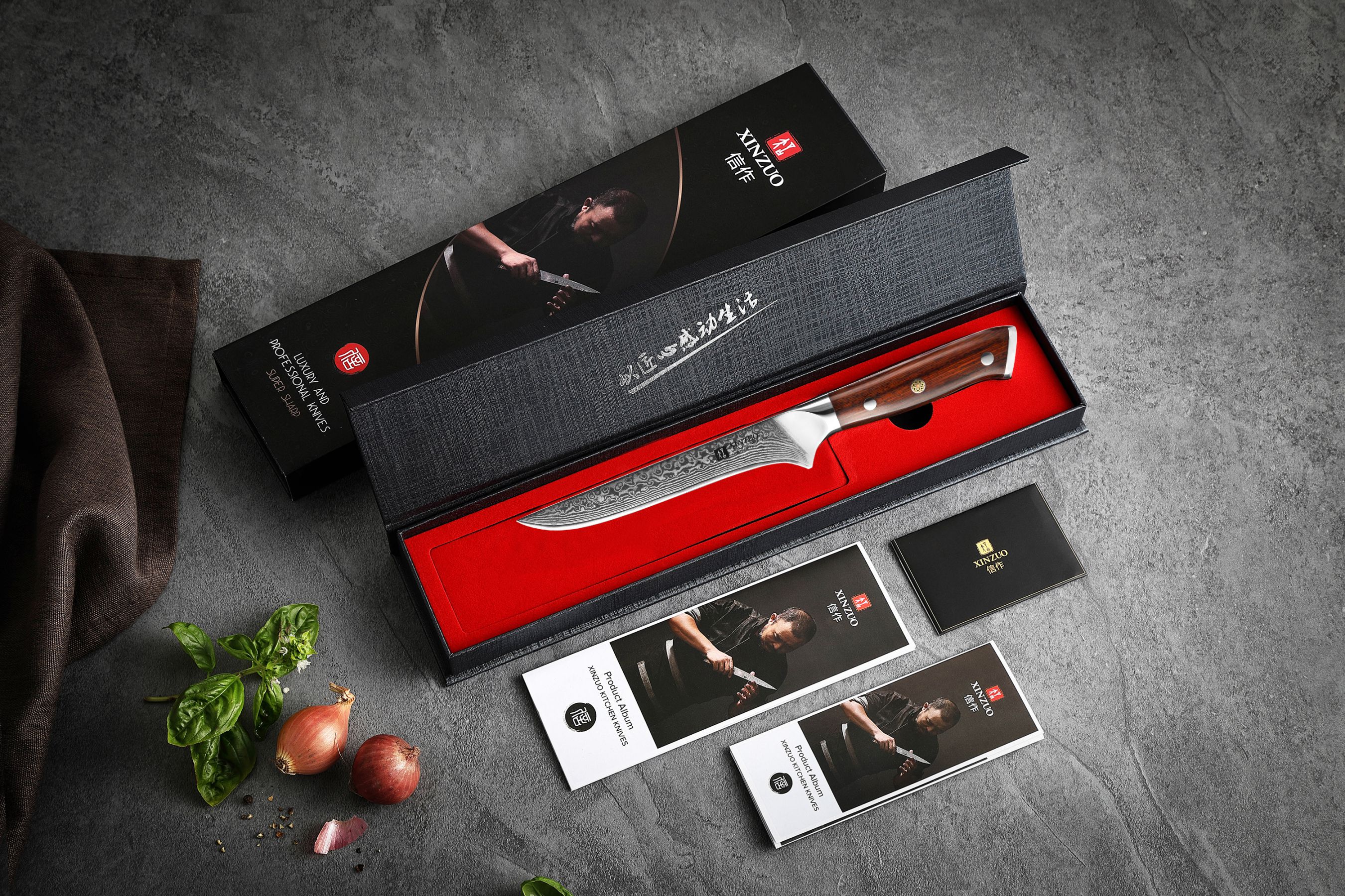 Luxuriöse Geschenkbox Ausbeinmesser XinZuo Yu B13R