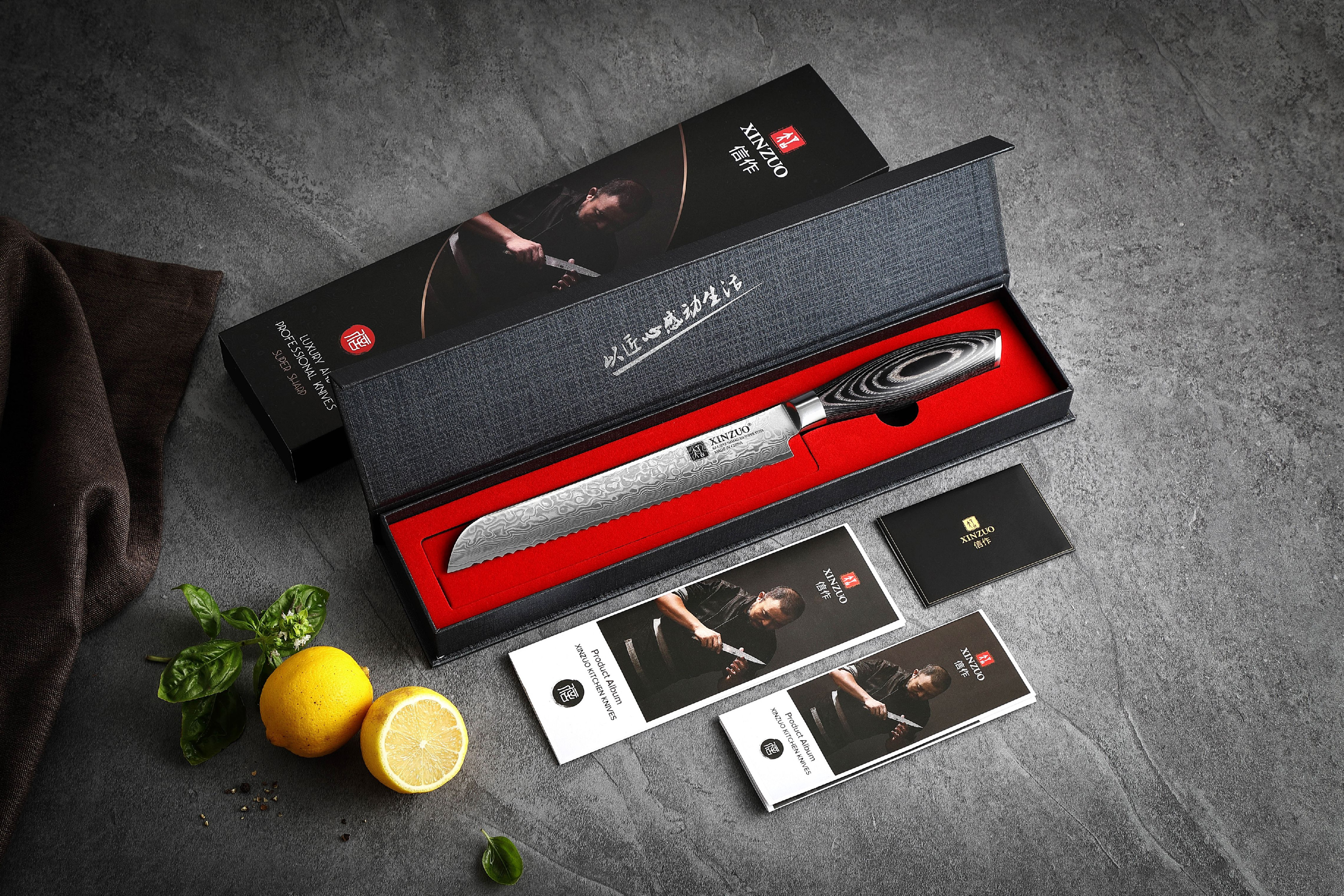 Luxuriöse Geschenkbox Brotmesser XinZuo Ya B20