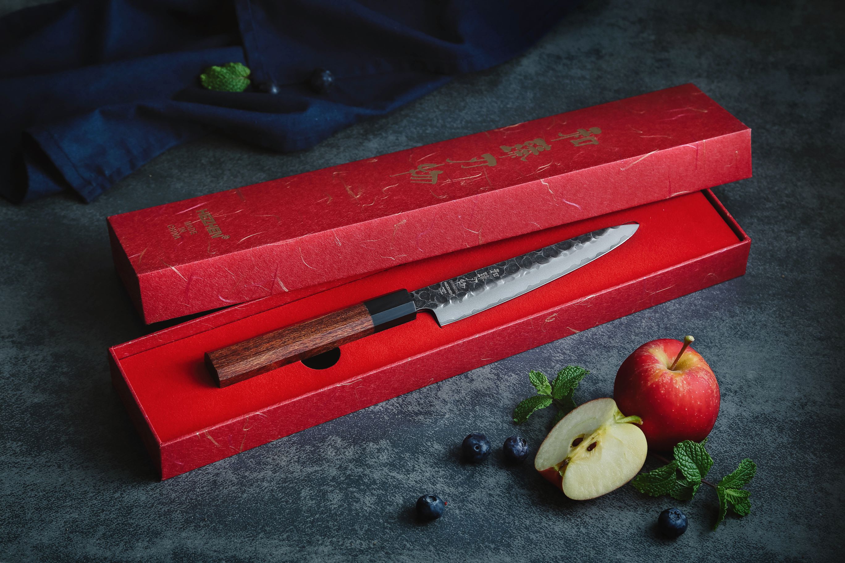 Luxuriöse Geschenkbox Gemüsemesser HEZHEN PM8S