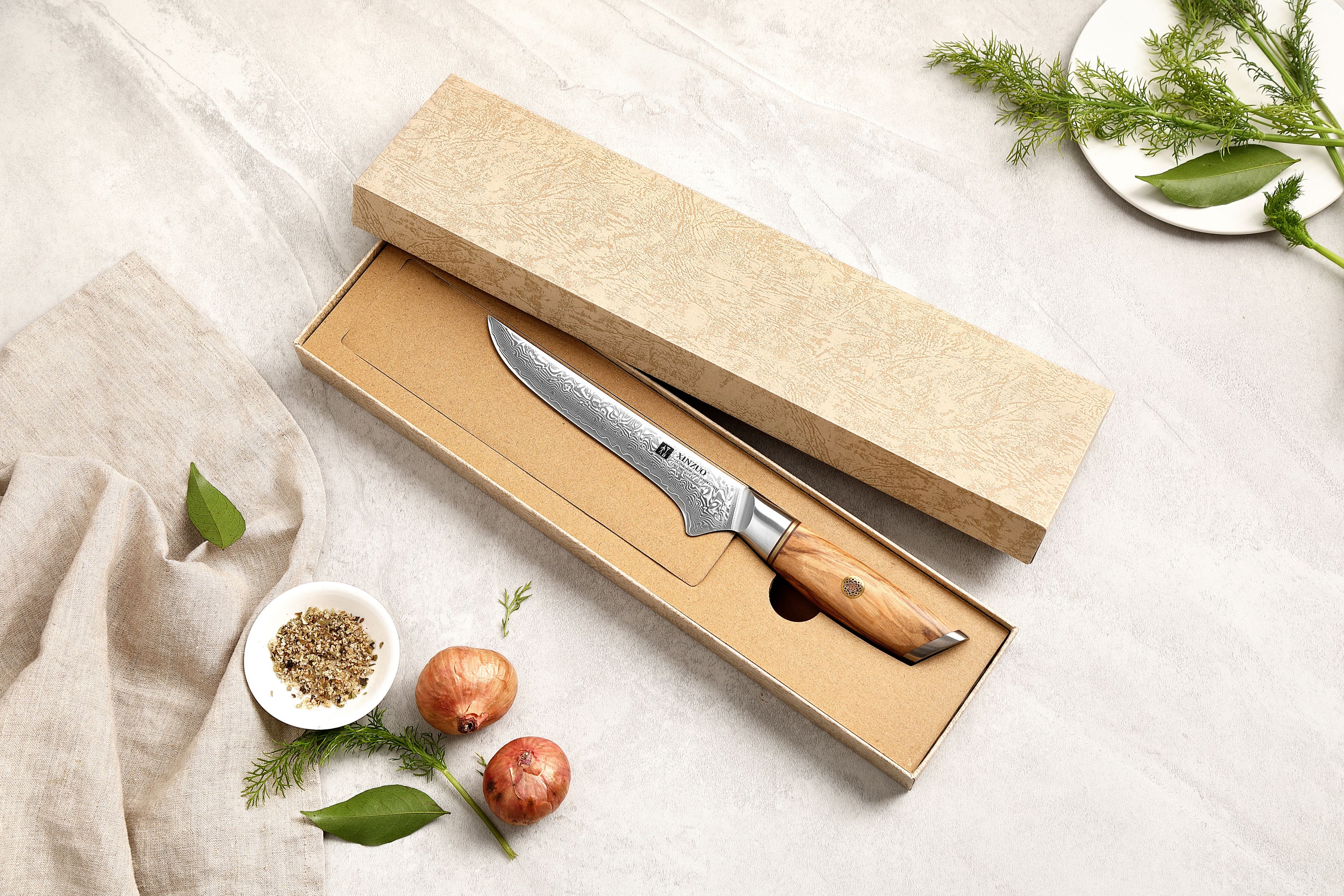Luxuriöse Geschenkbox Ausbeinmesser XinZuo Lan B37