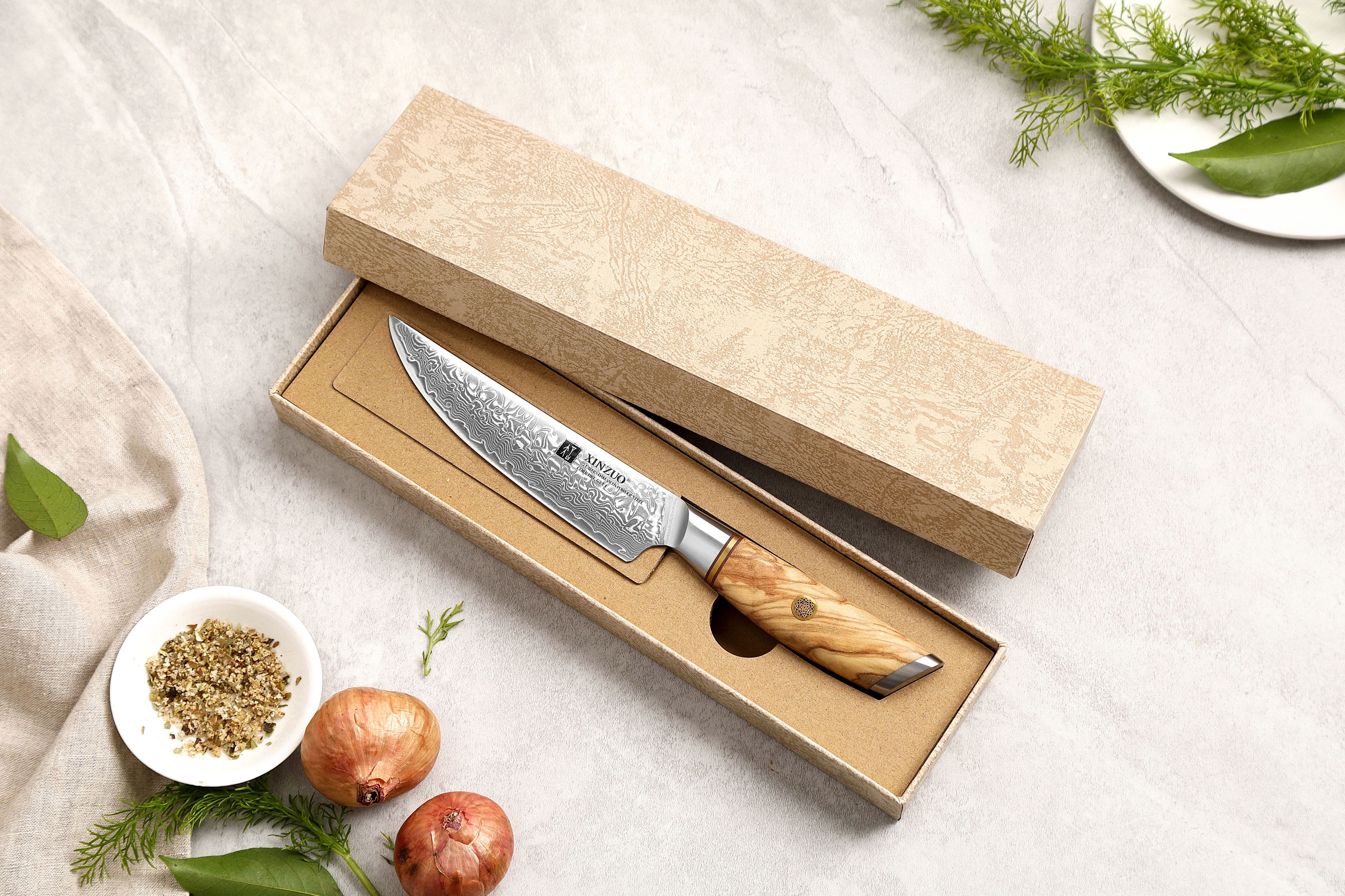 Steakmesser XinZuo Lan B37 in der Geschenkbox