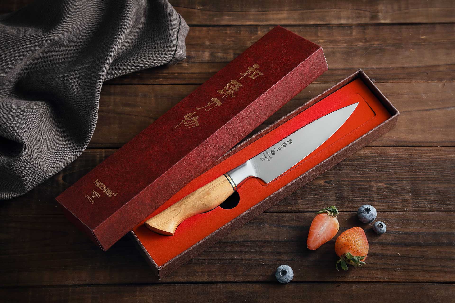 Luxuriöse Geschenkbox Gemüsemesser HezHen B30S