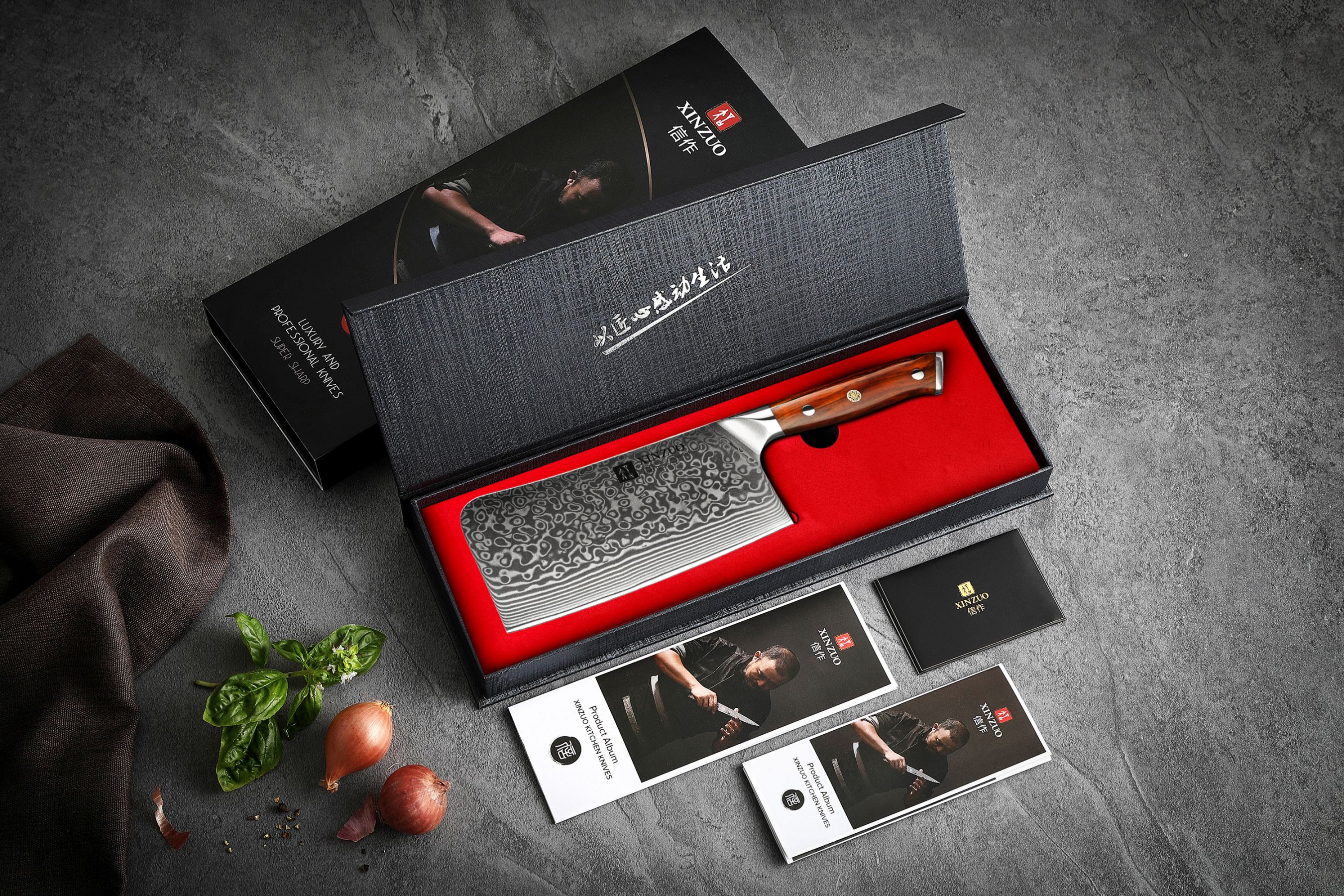 Luxuriöse Geschenkbox Hackmessers XinZuo Yu B13R