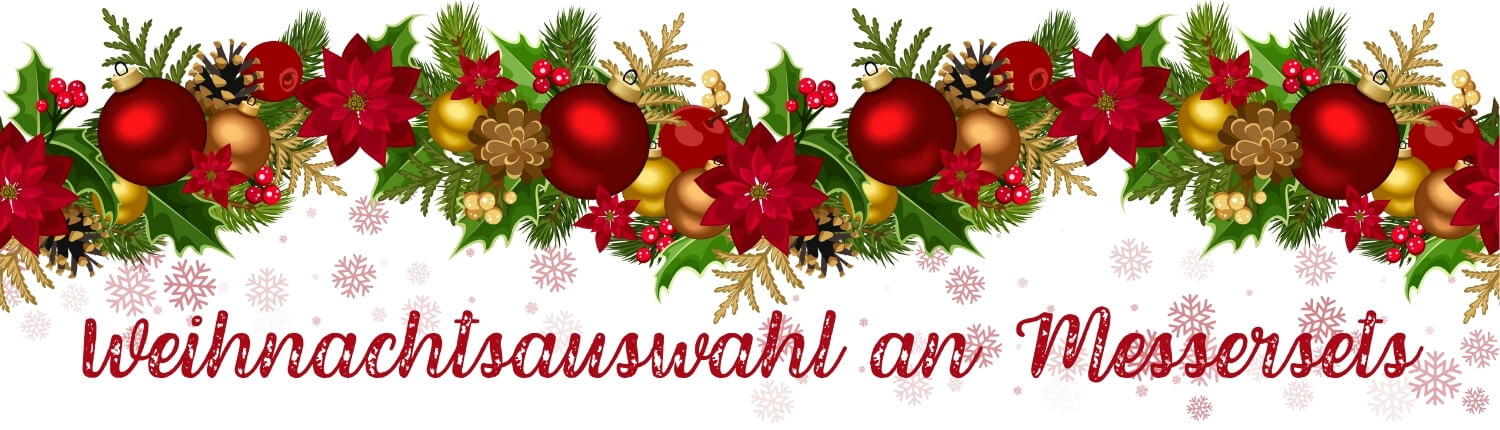 Weihnachtsauswahl an Messersets