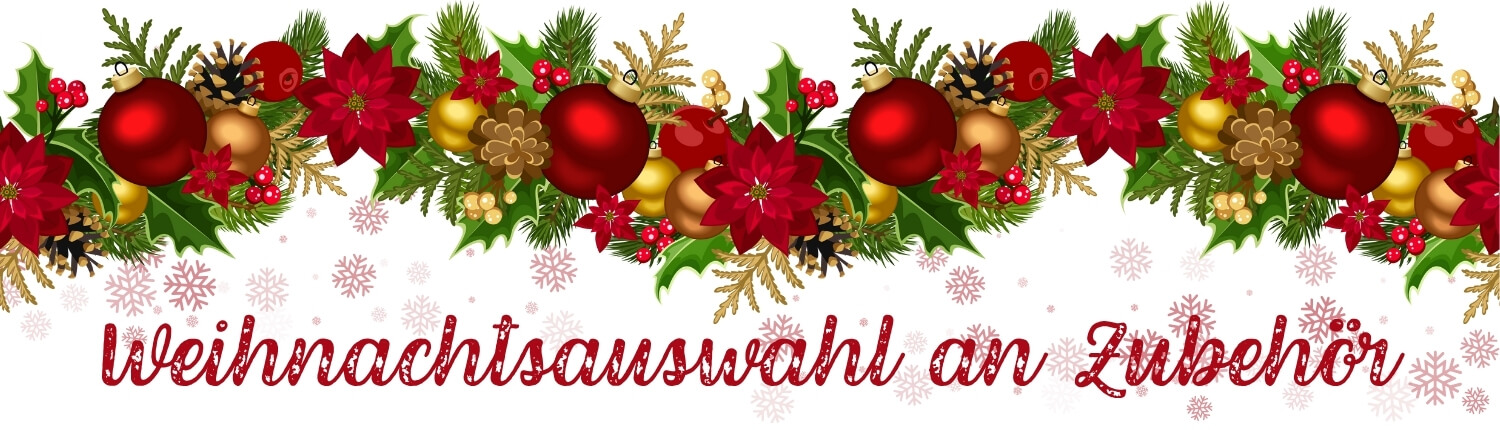 Weihnachtsauswahl an Zubehör