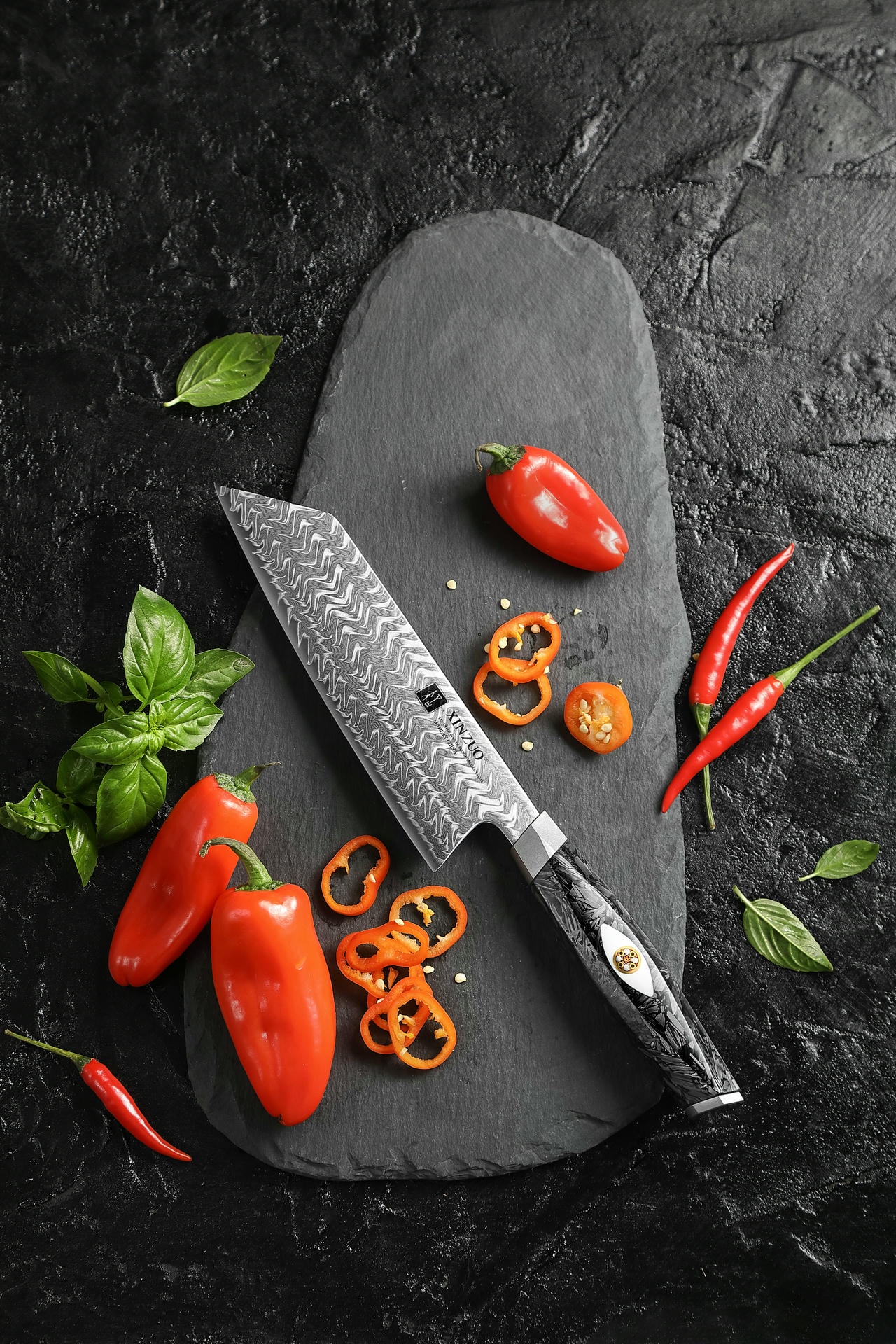 Der Griff des Kochmessers Bunka XinZuo Li X04
