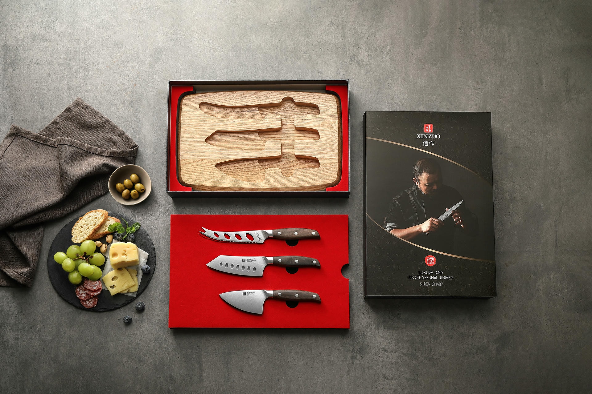 Käsemesser-Set Geschenkpackung