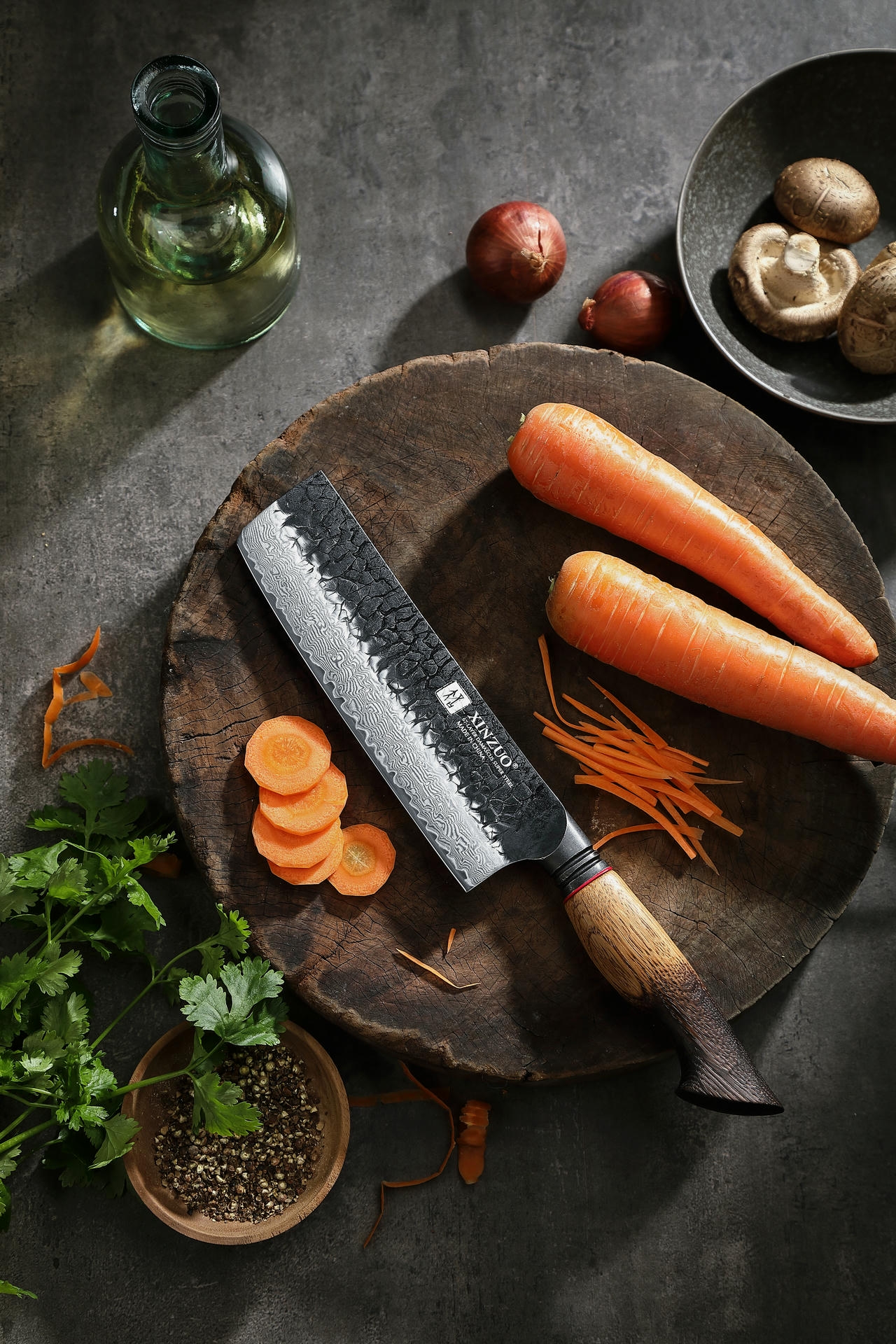Der Griff des Nakiri-Messers XinZuo Mo