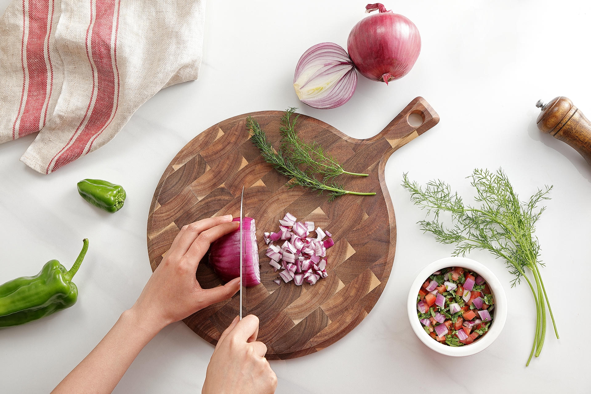 Vorschau des Schneidebretts beim Schneiden