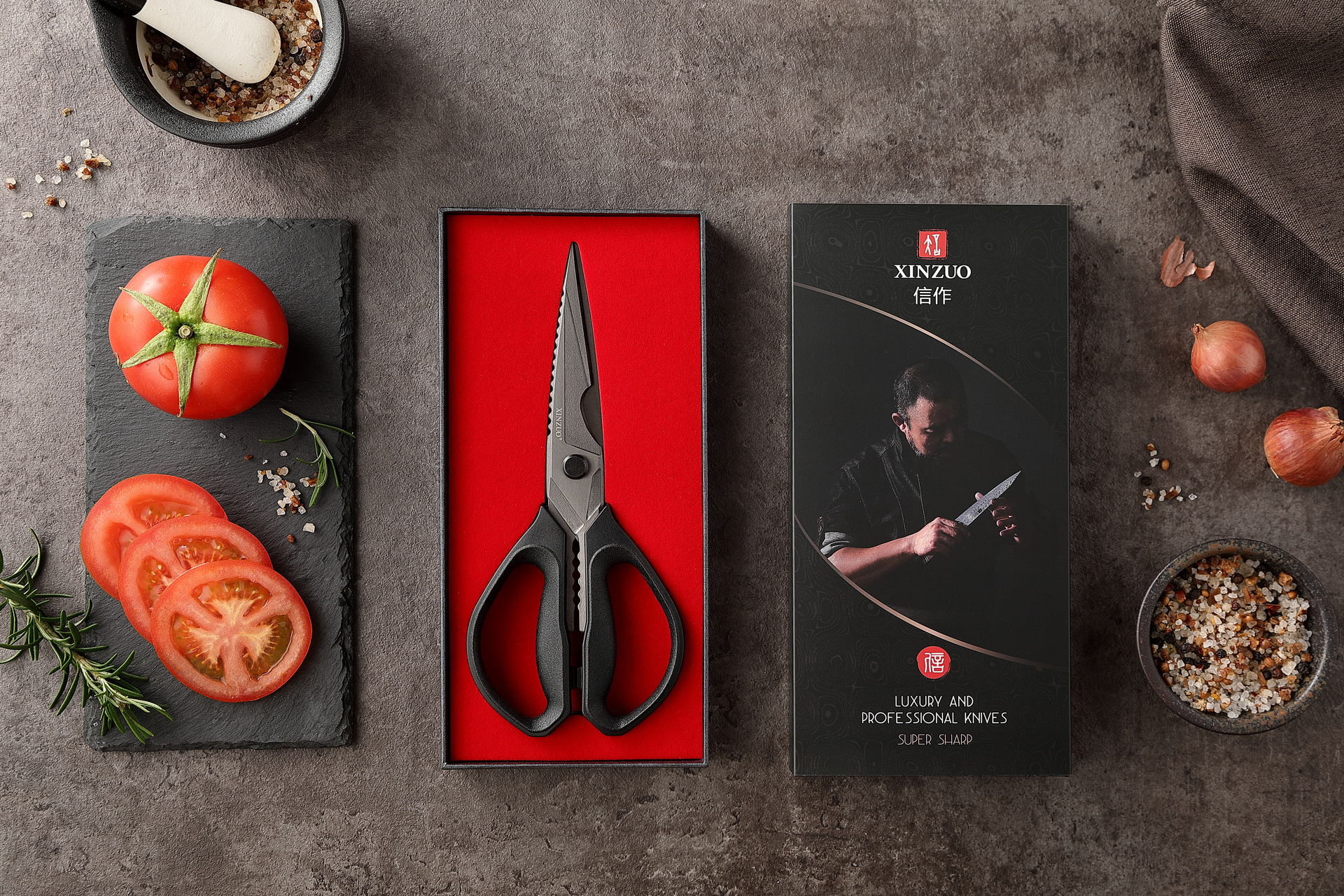 Geflügelschere XinZuo H7 - Luxuriöse Geschenkbox