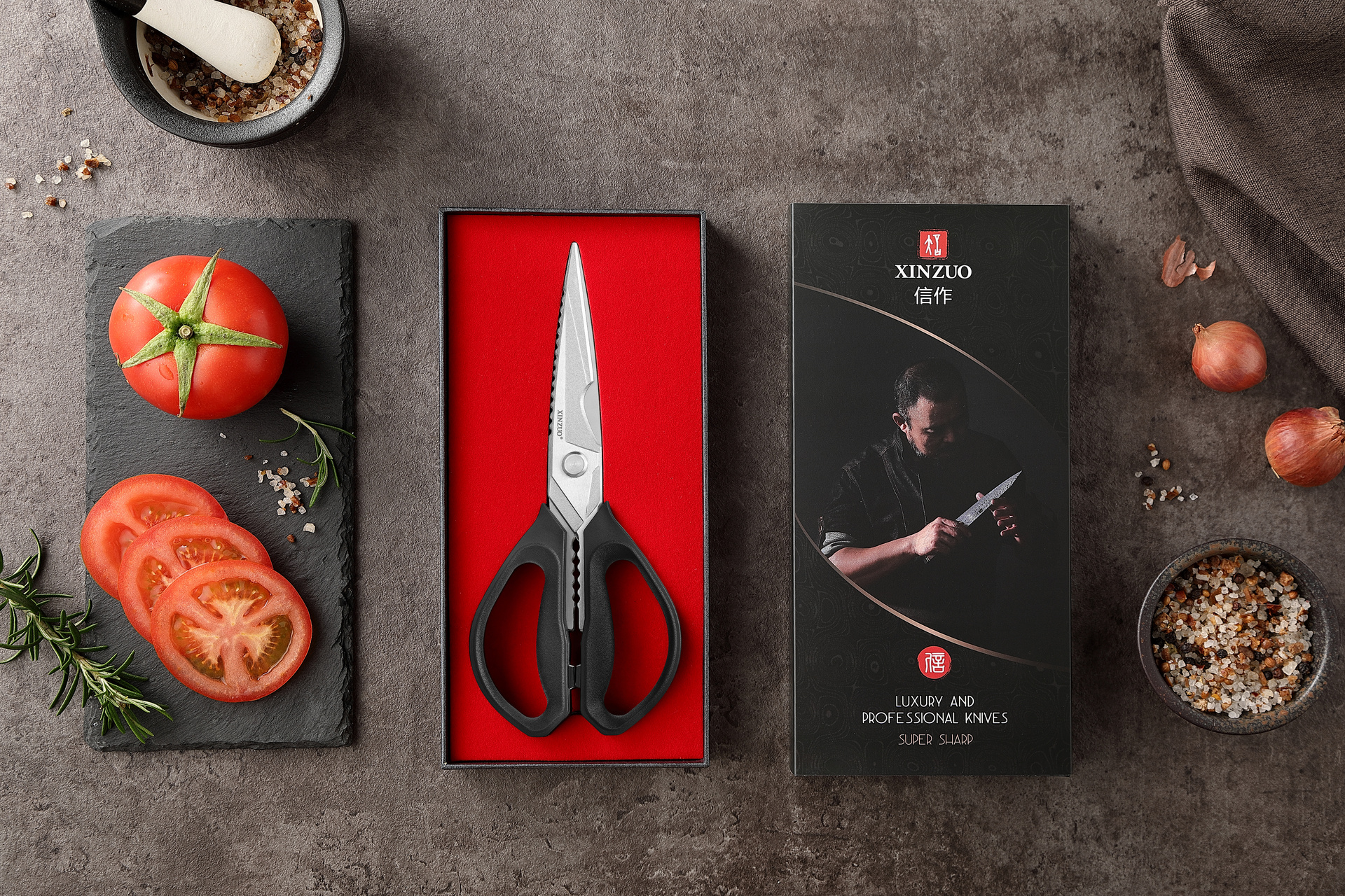 Geflügelschere XinZuo H7 - Luxuriöse Geschenkbox