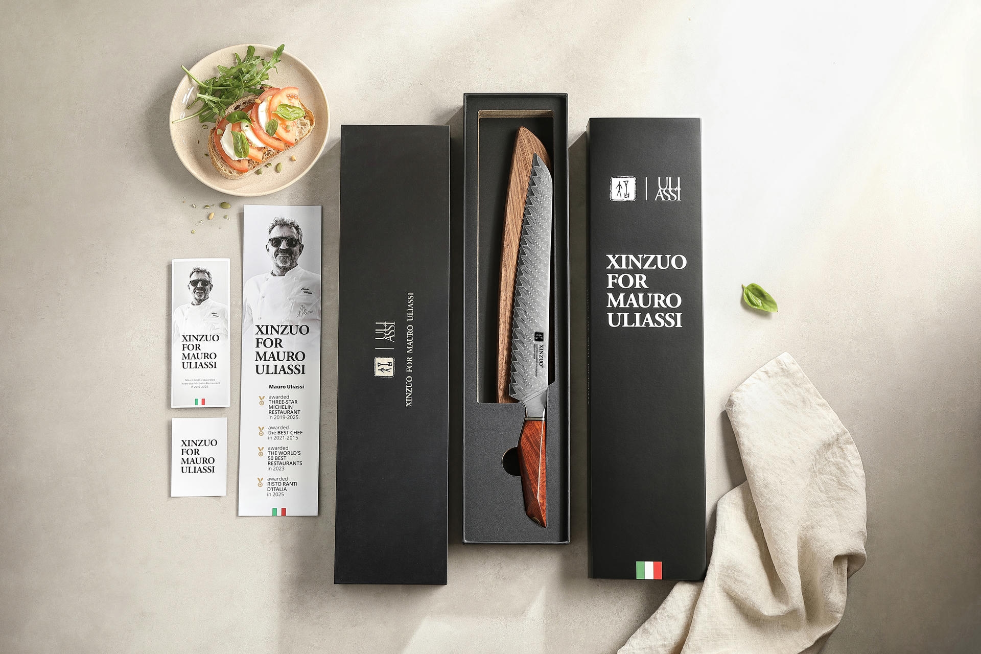 Luxuriöse Geschenkbox Brotmesser XinZuo Xing X03