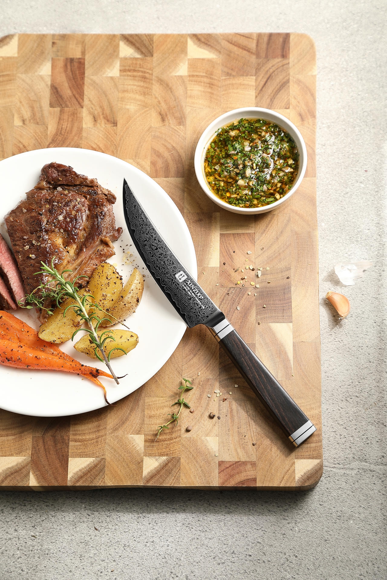 Steakmesser XinZuo Ji X08E Griff