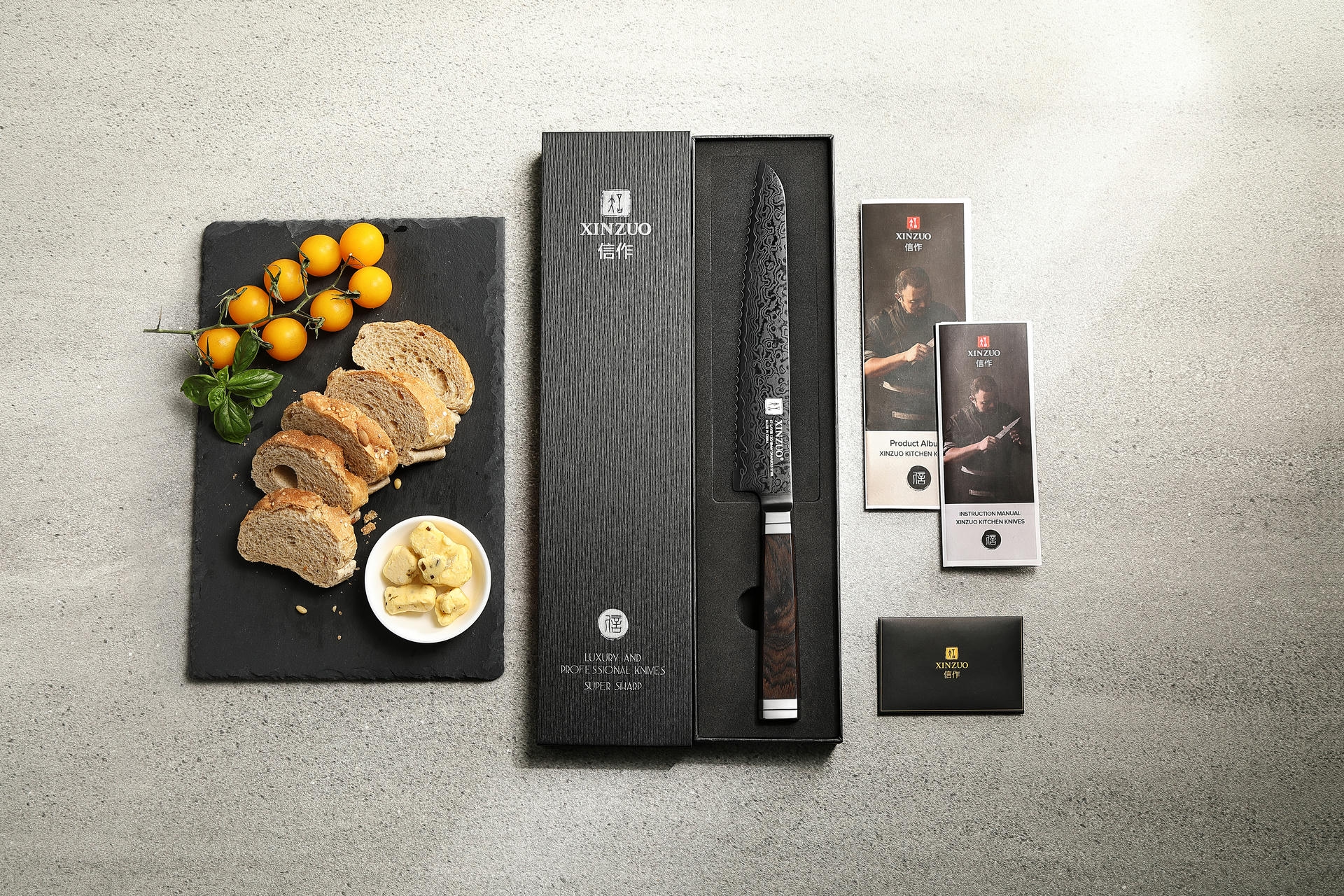 Luxuriöse Geschenkbox Brotmesser XinZuo Ji X08E