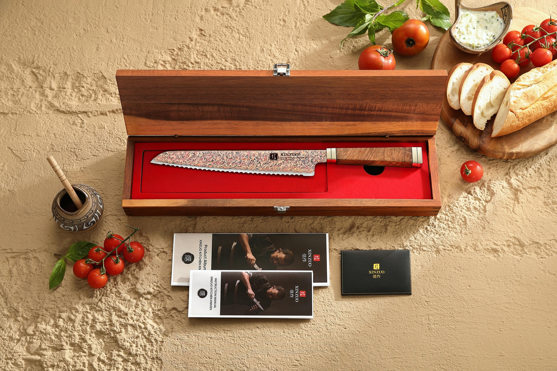 Luxuriöse Geschenkbox Brotmesser XinZuo Ji X08C