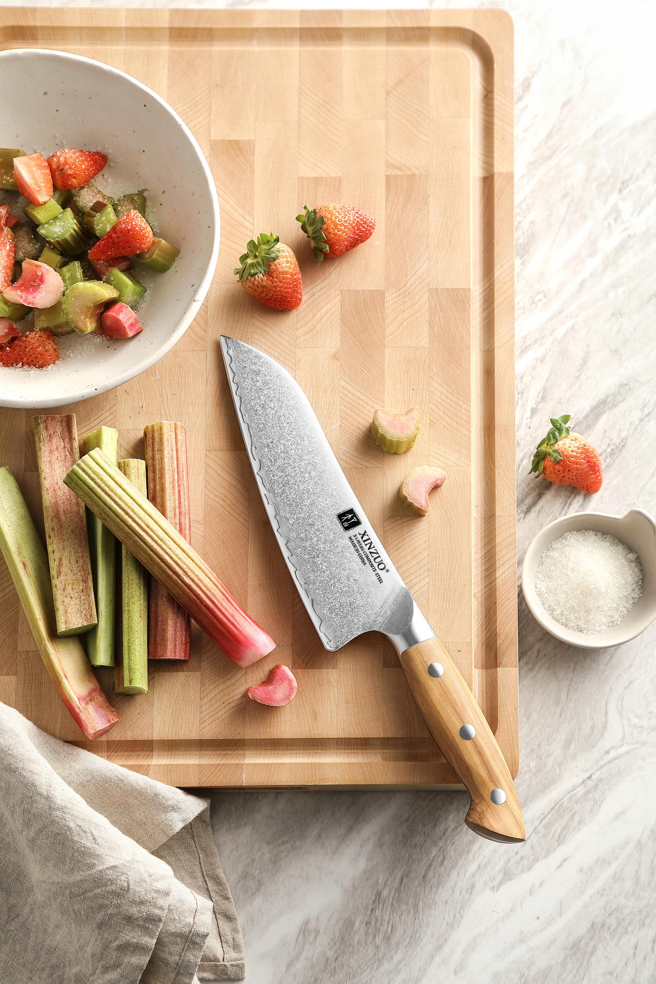 Santoku Messer XinZuo Pin X02O Griff
