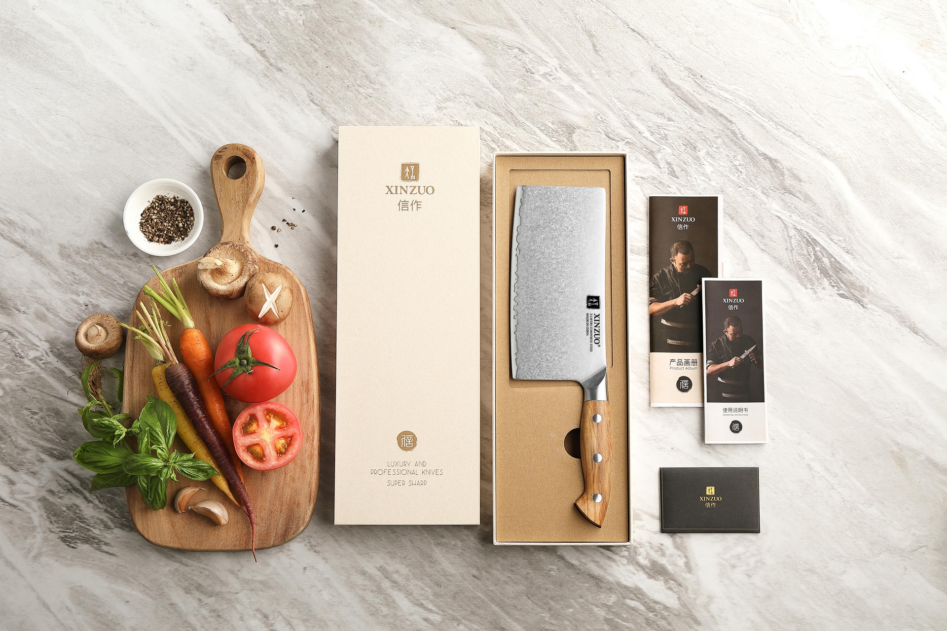 Luxuriöse Geschenkbox Messer TAO XinZuo Pin X02O