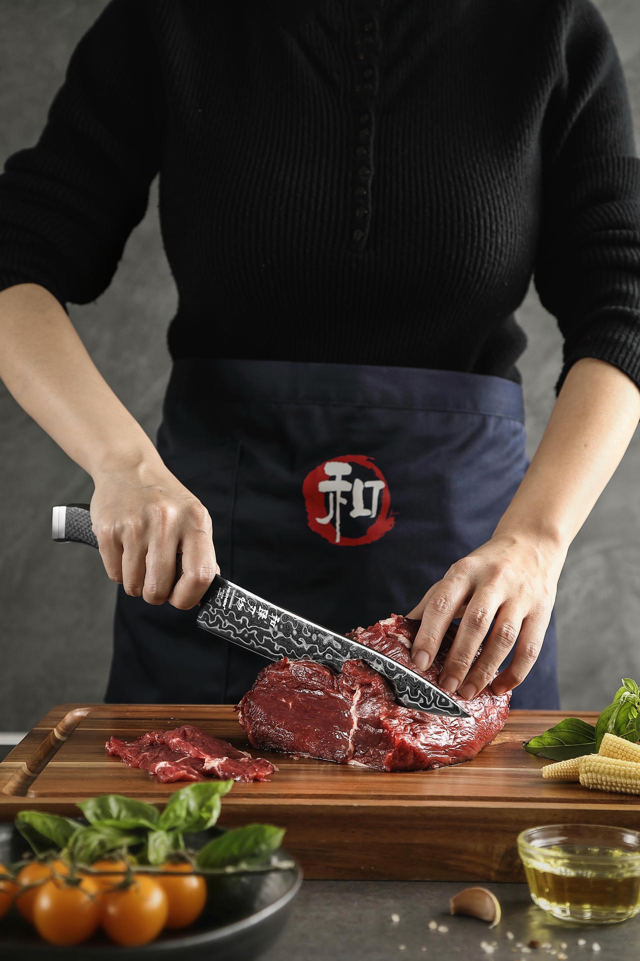 Schneiden mit dem Fleischmesser HezHen X10