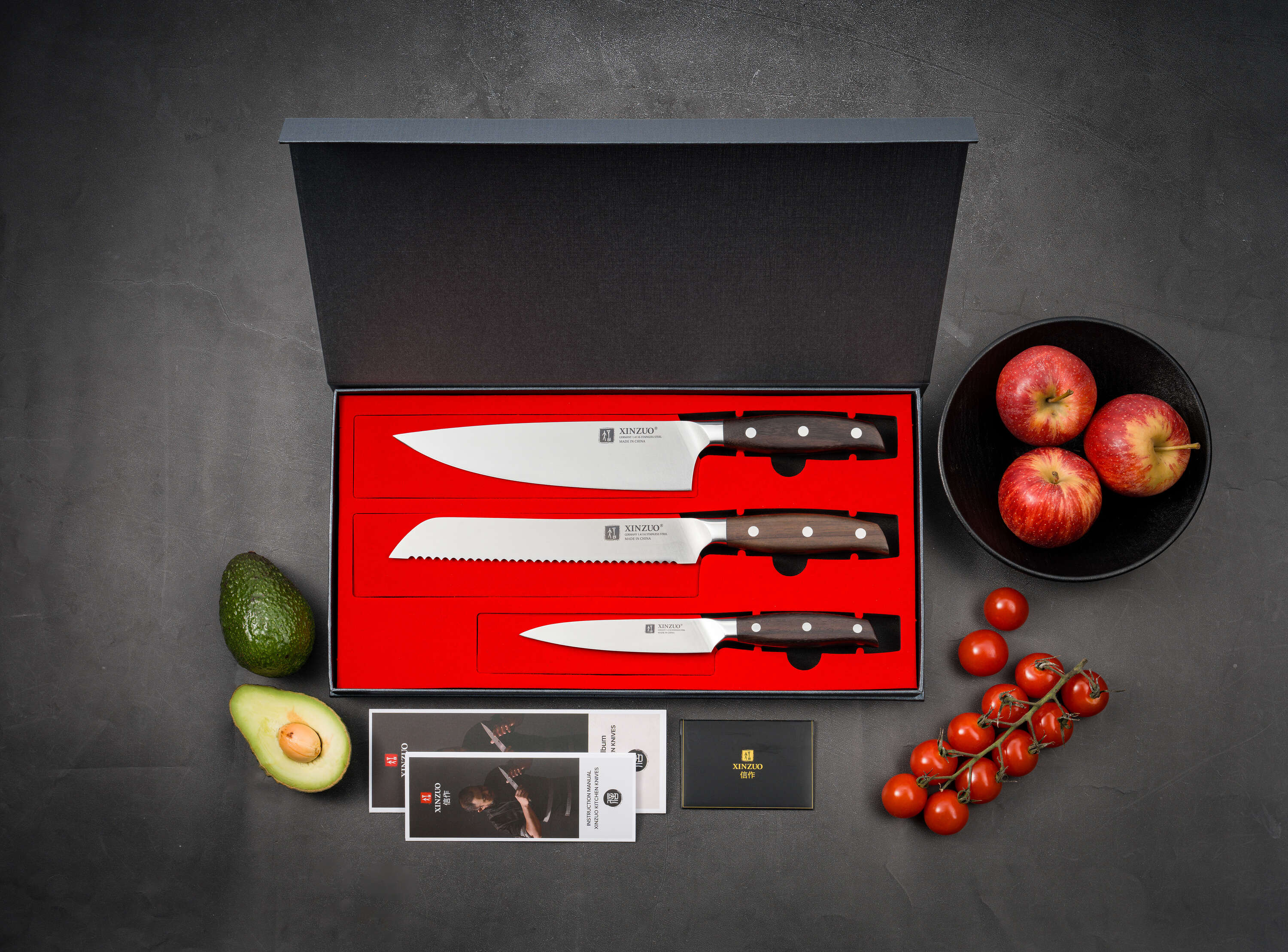 Messerset XinZuo Zhi B35 - Luxuriöse Geschenkbox 