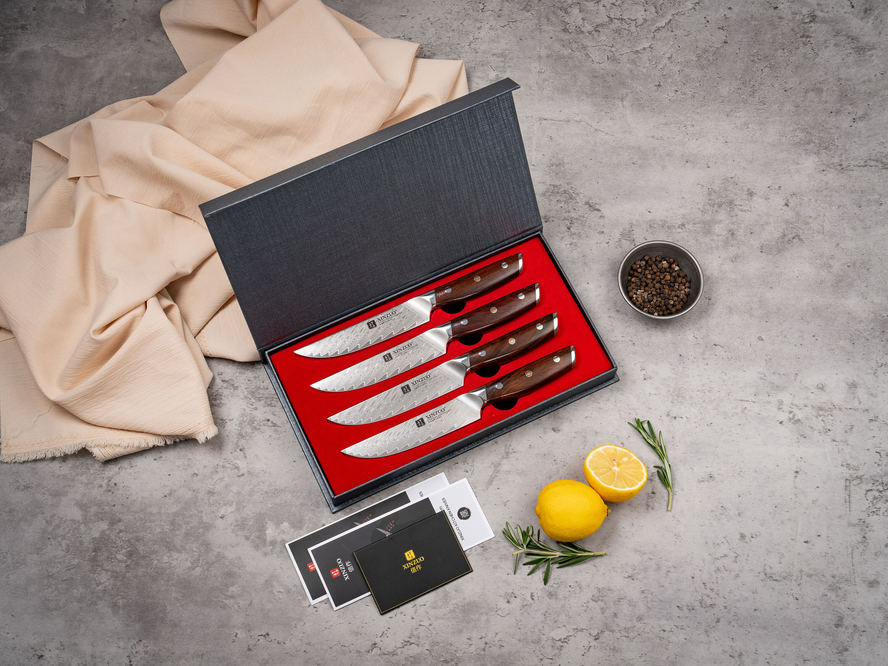 Steakmesserset XinZuo Yi B27 in der Geschenkbox