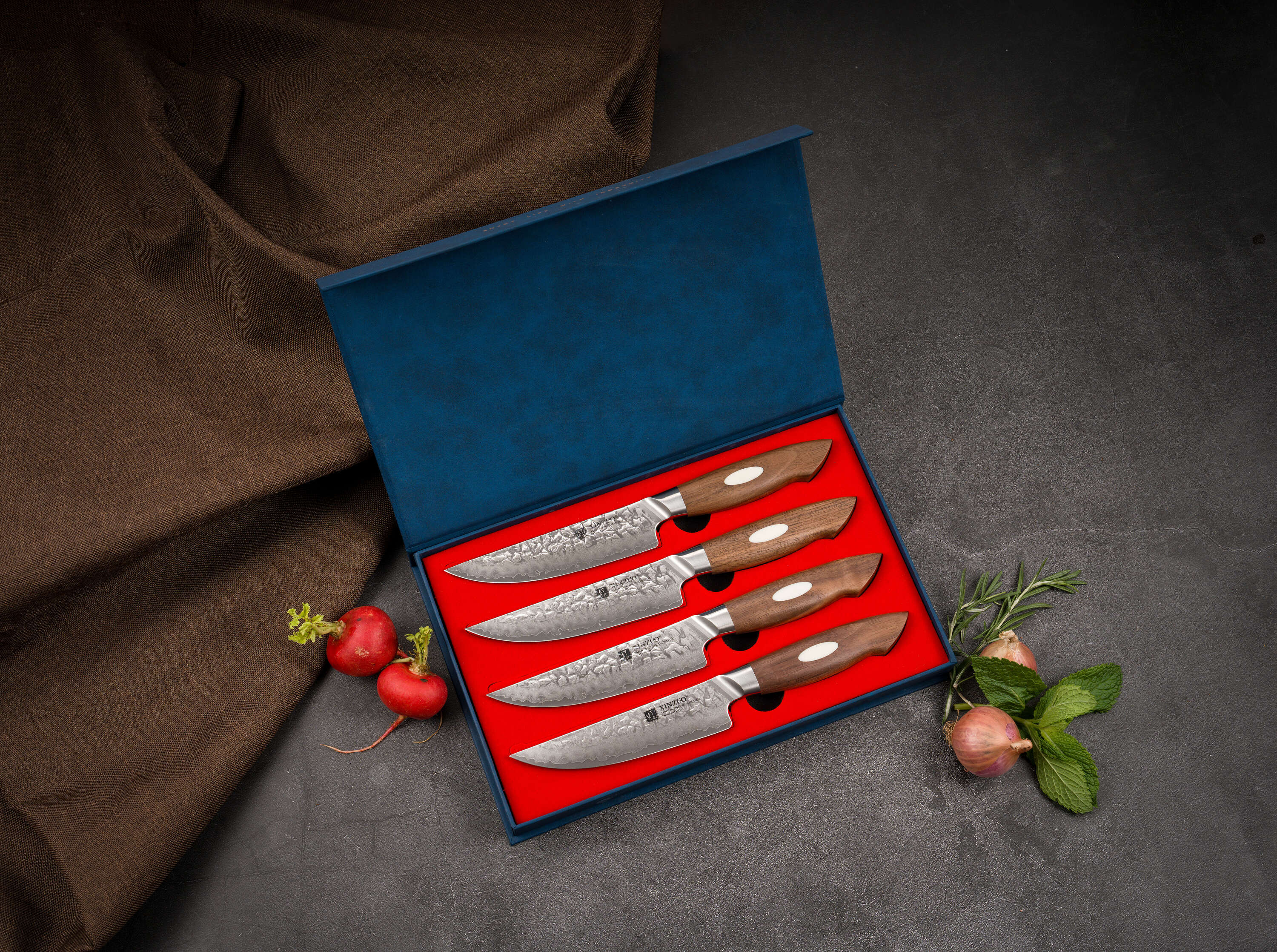 Steakmesser-Sets XinZuo Jiang B46W in der Geschenkbox