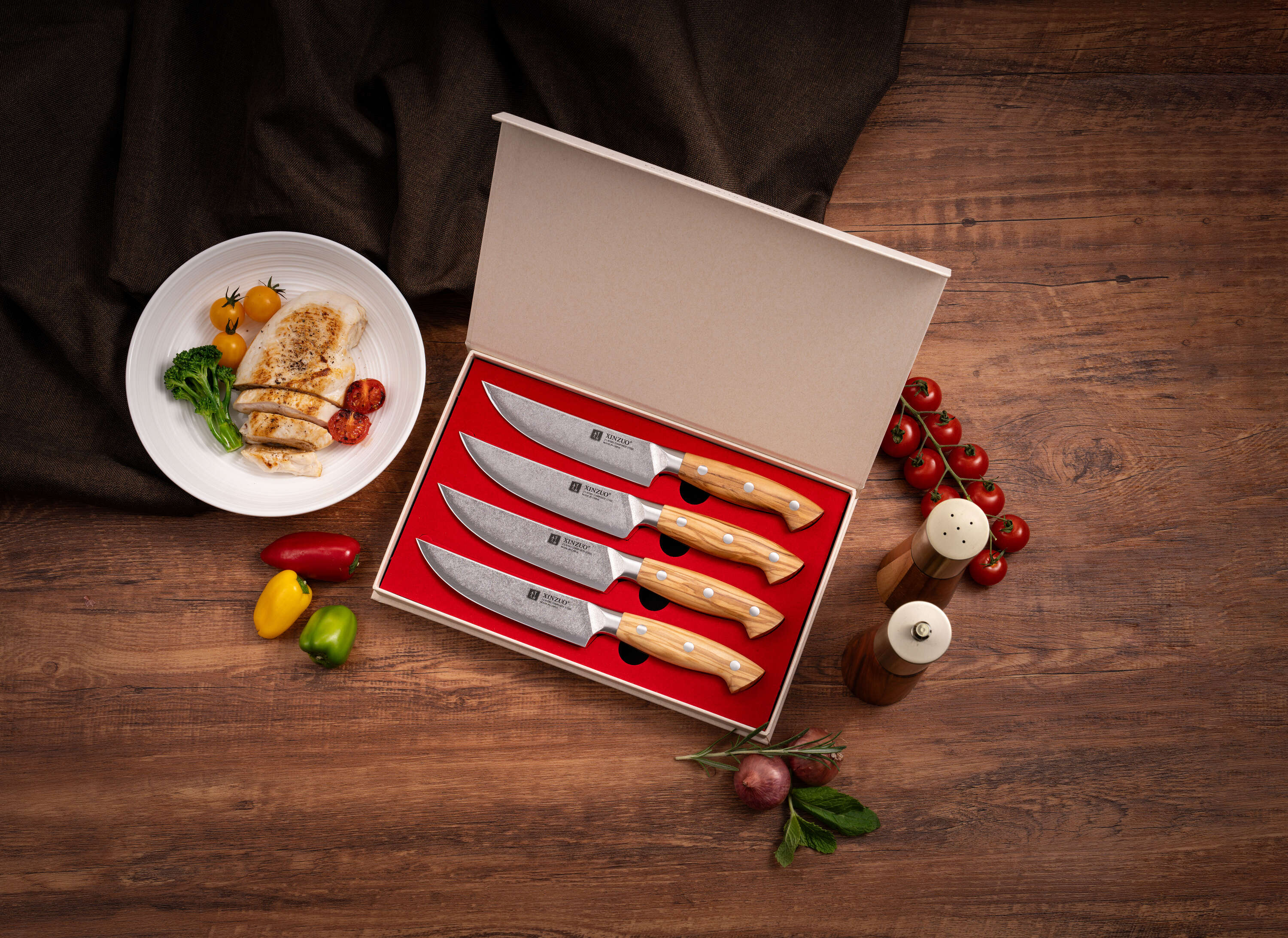 Luxuriöse Geschenkbox Steakmesser XinZuo Pin X02O