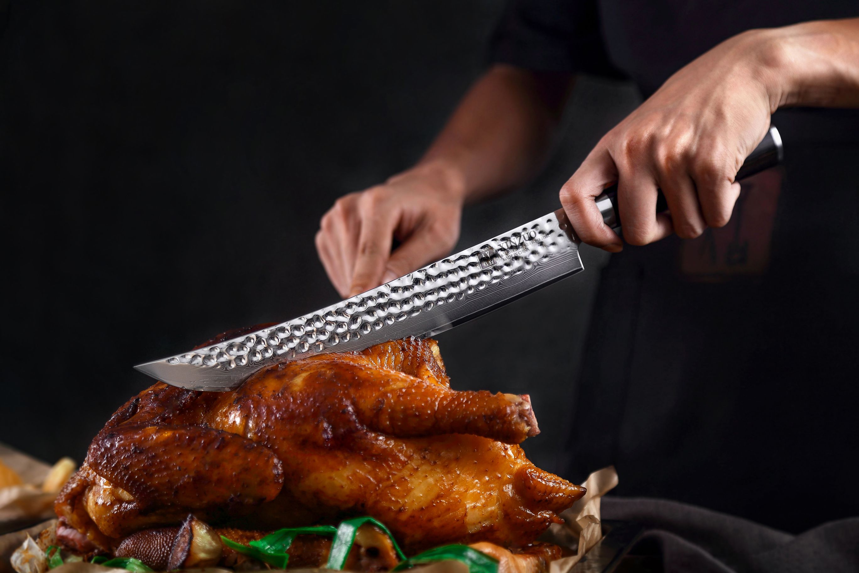 Schneiden mit dem Fleischmesser XinZuo He B1H