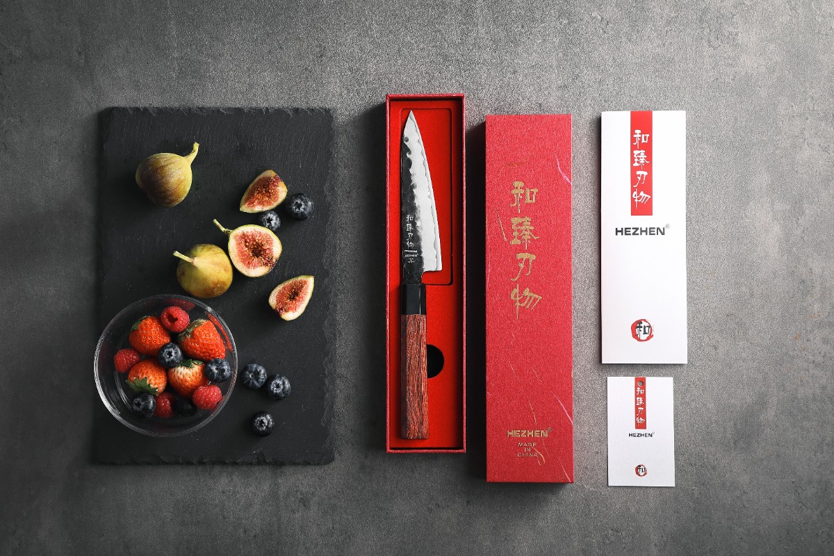 Luxuriöse Geschenkbox Gemüsemesser HEZHEN PM8S