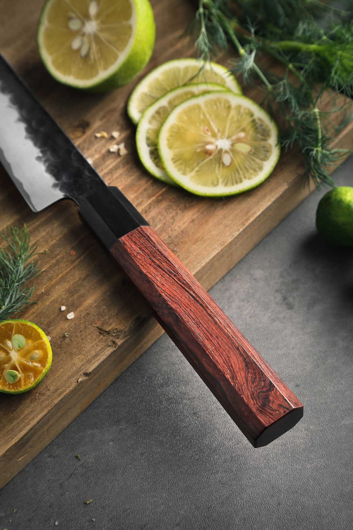 Der Griff des Gemüsemessers HEZHEN PM8S