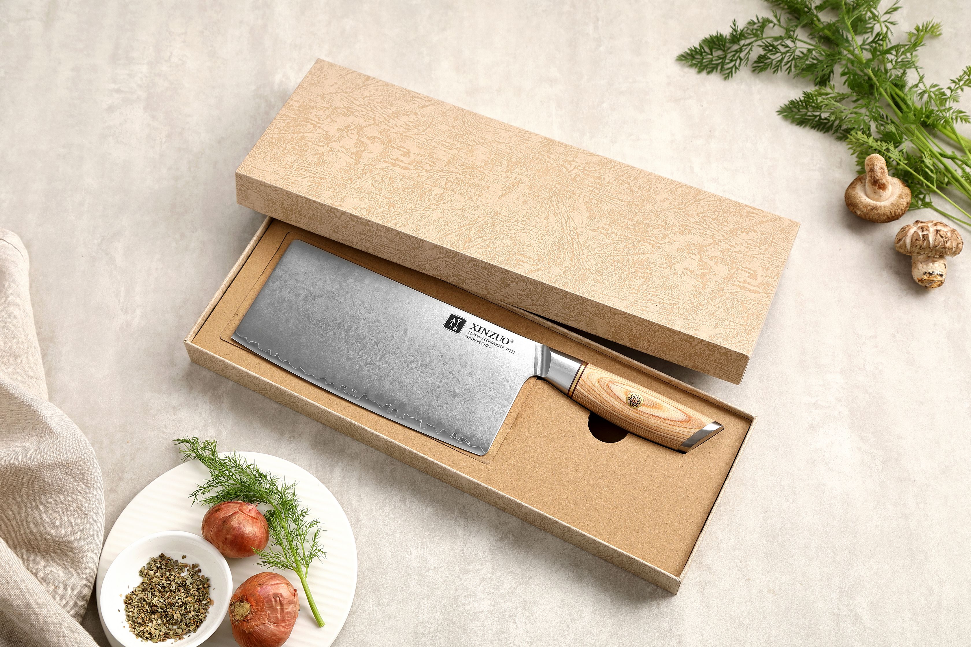 Messer TAO XinZuo Lan B37S in der Geschenkbox