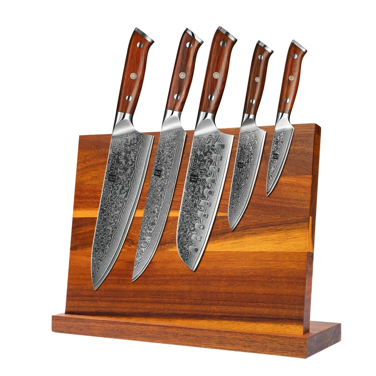 Messerset XinZuo Yu B13R mit Magnet-Messerblock