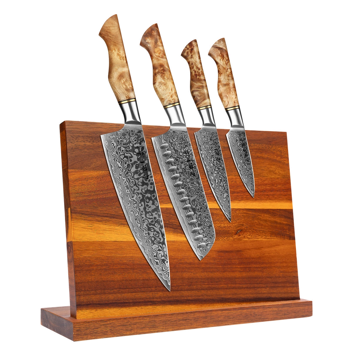 Messerset HezHen B30 Master in Magnet-Messerblock